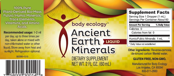 Ancient Earth Liquid Minerals 60 mls - Email Us for How To Order from USA